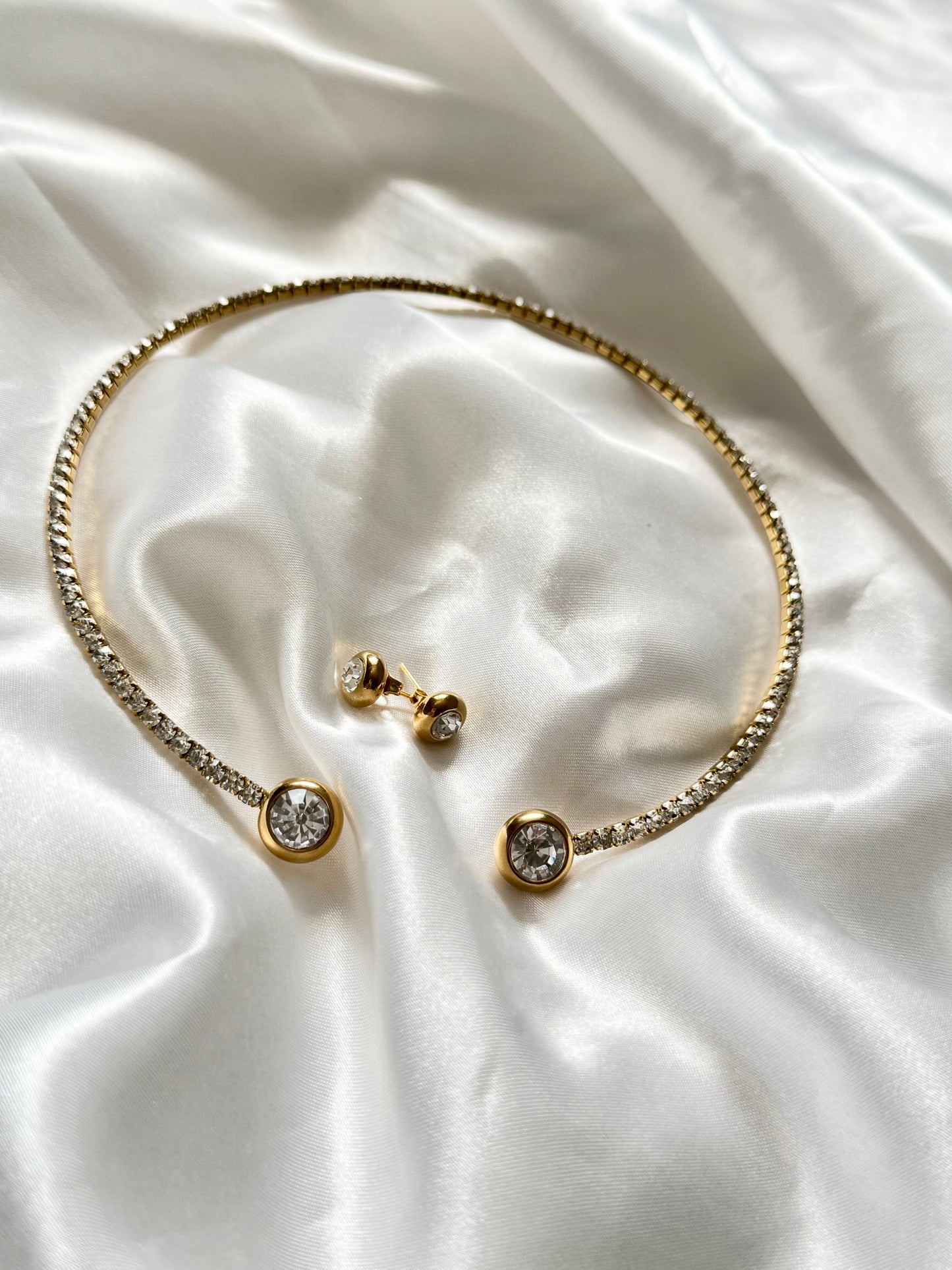 Farah Tennis Necklace set