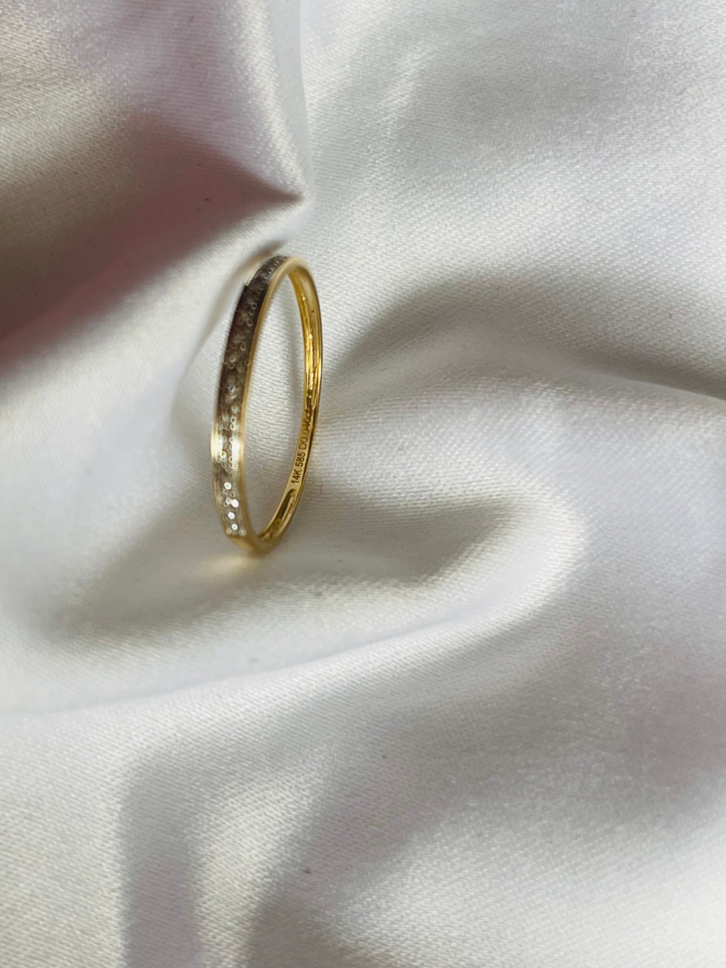 14k Solid Gold-diamond Ring