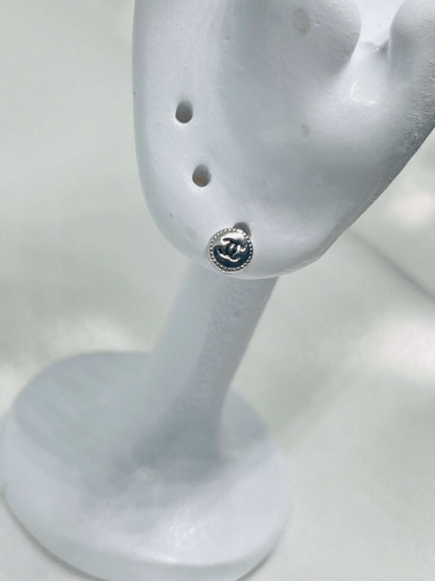 Silver ceecee stud earrings