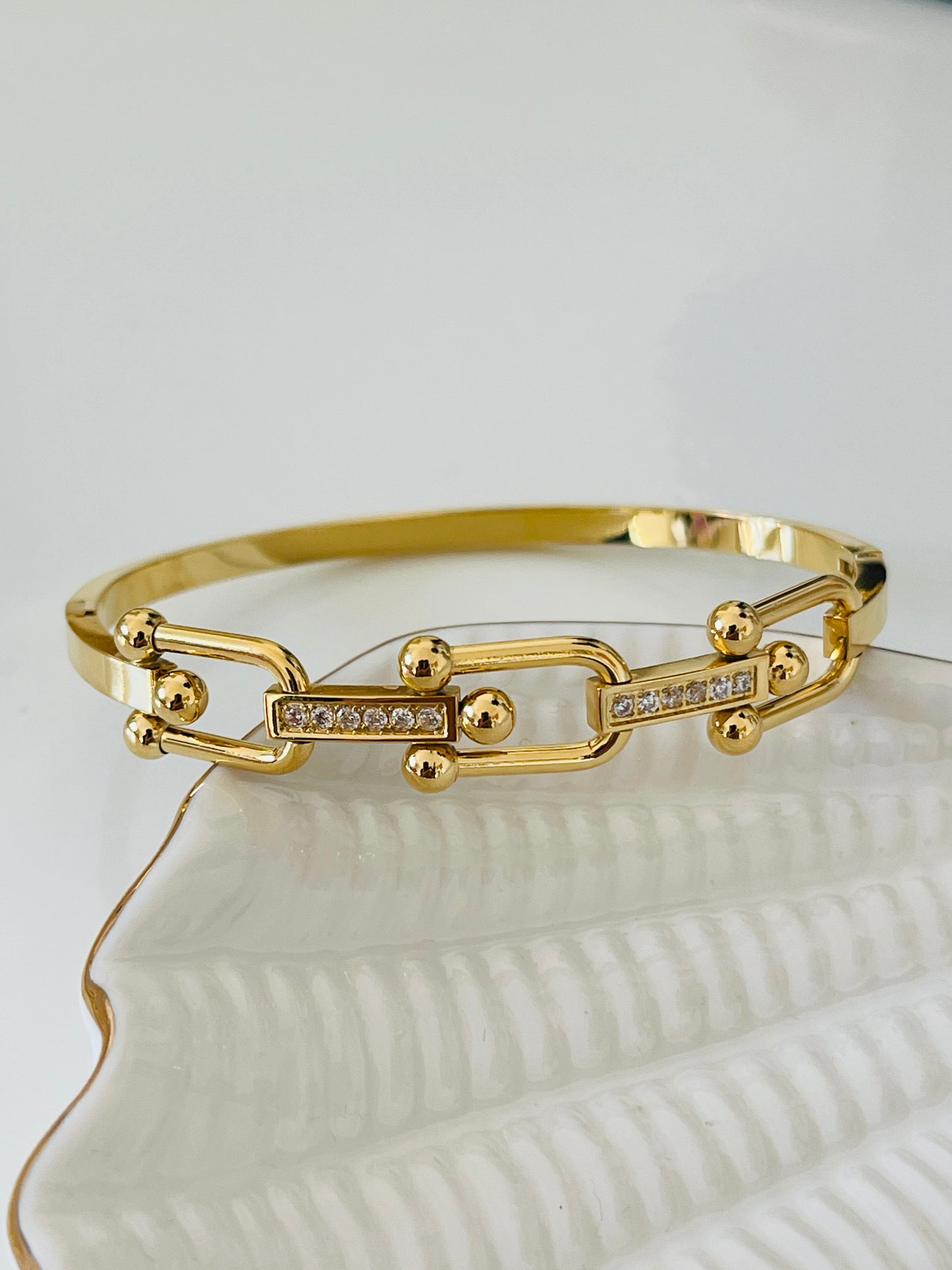 Unique Stone Bangle