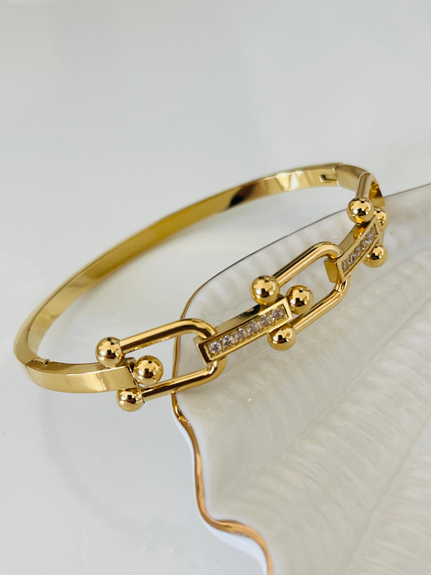 Unique Stone Bangle