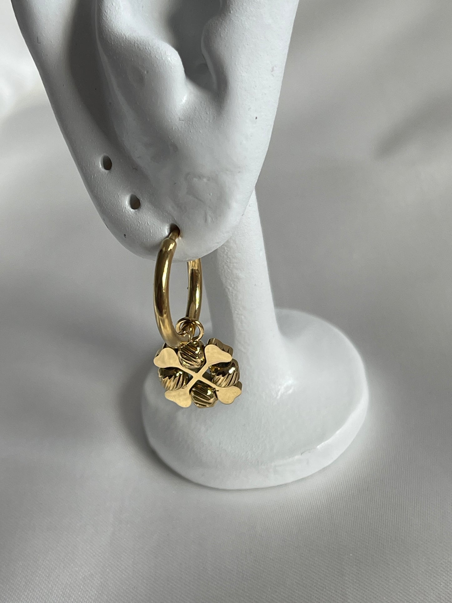 Bead Flower hoops