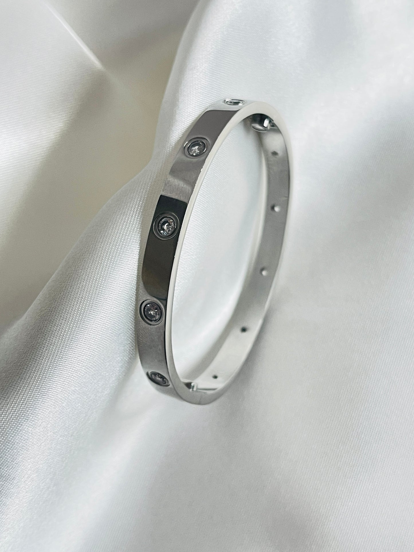 AYAL- 18k plated silver screw banglesale