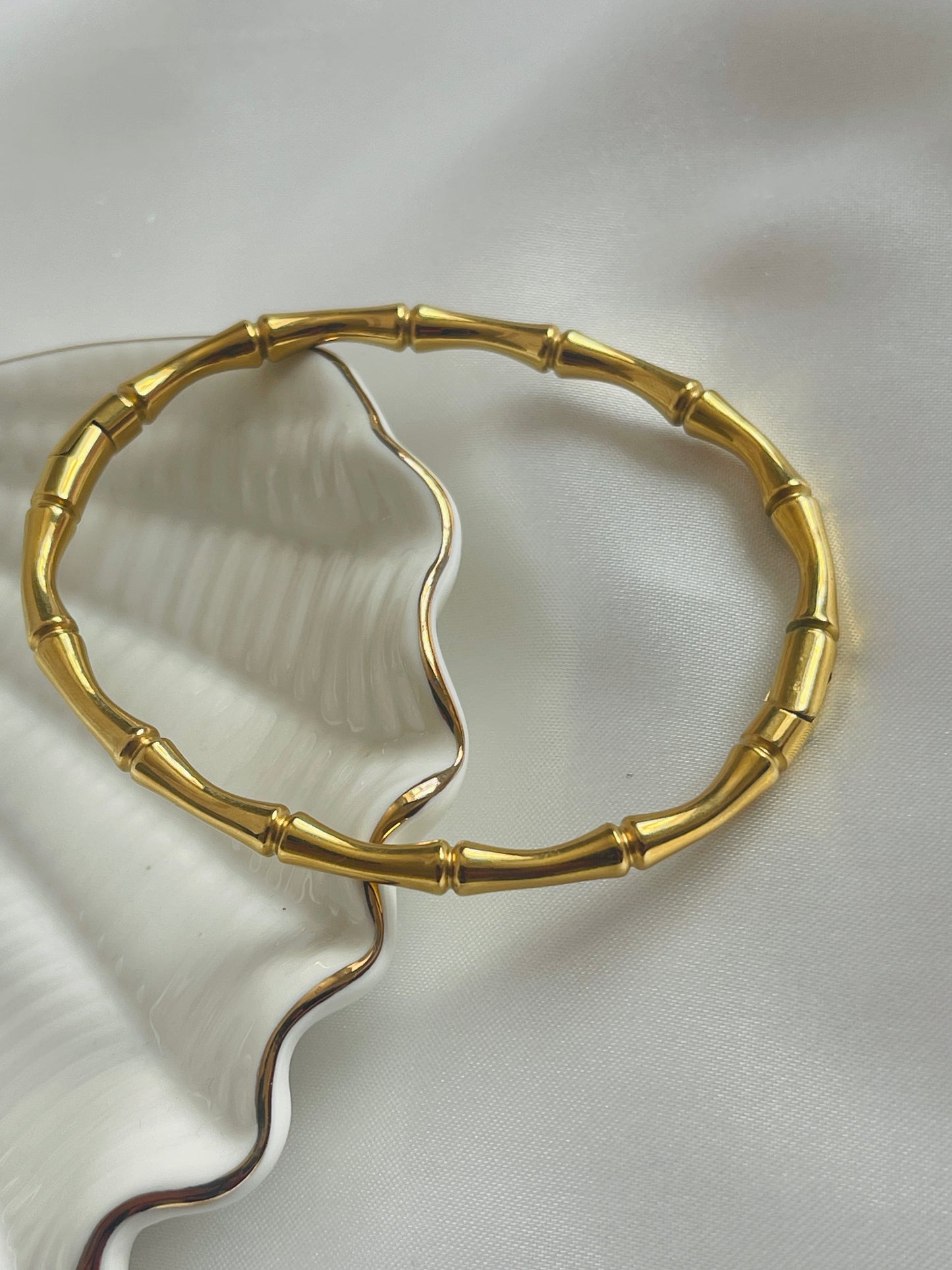 full gold bone bangle