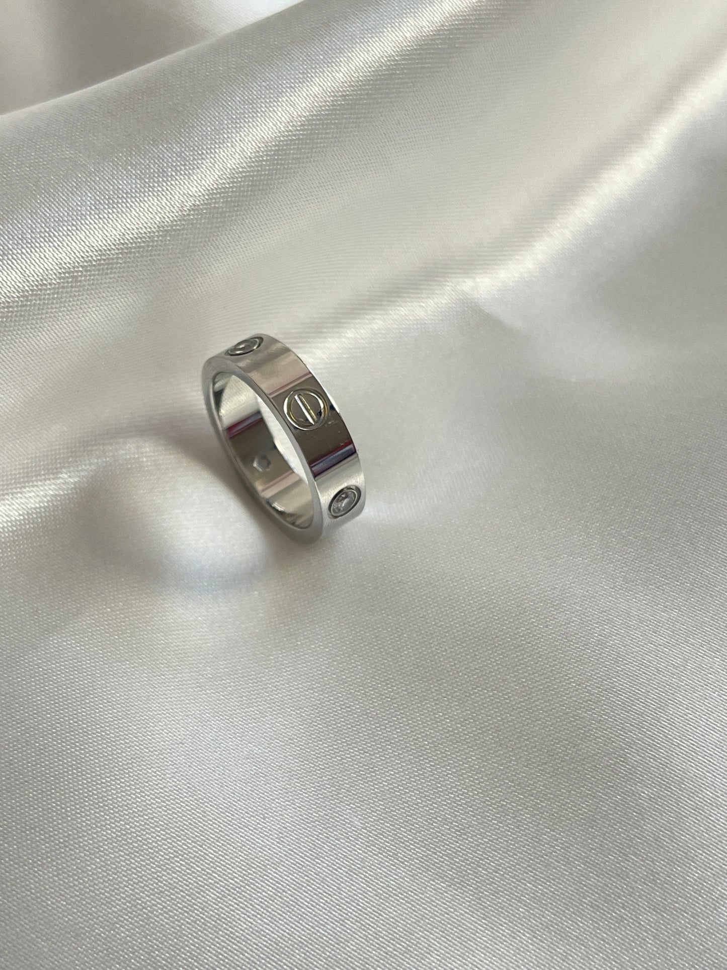 AYAL- 18k plated silver screw ring sale