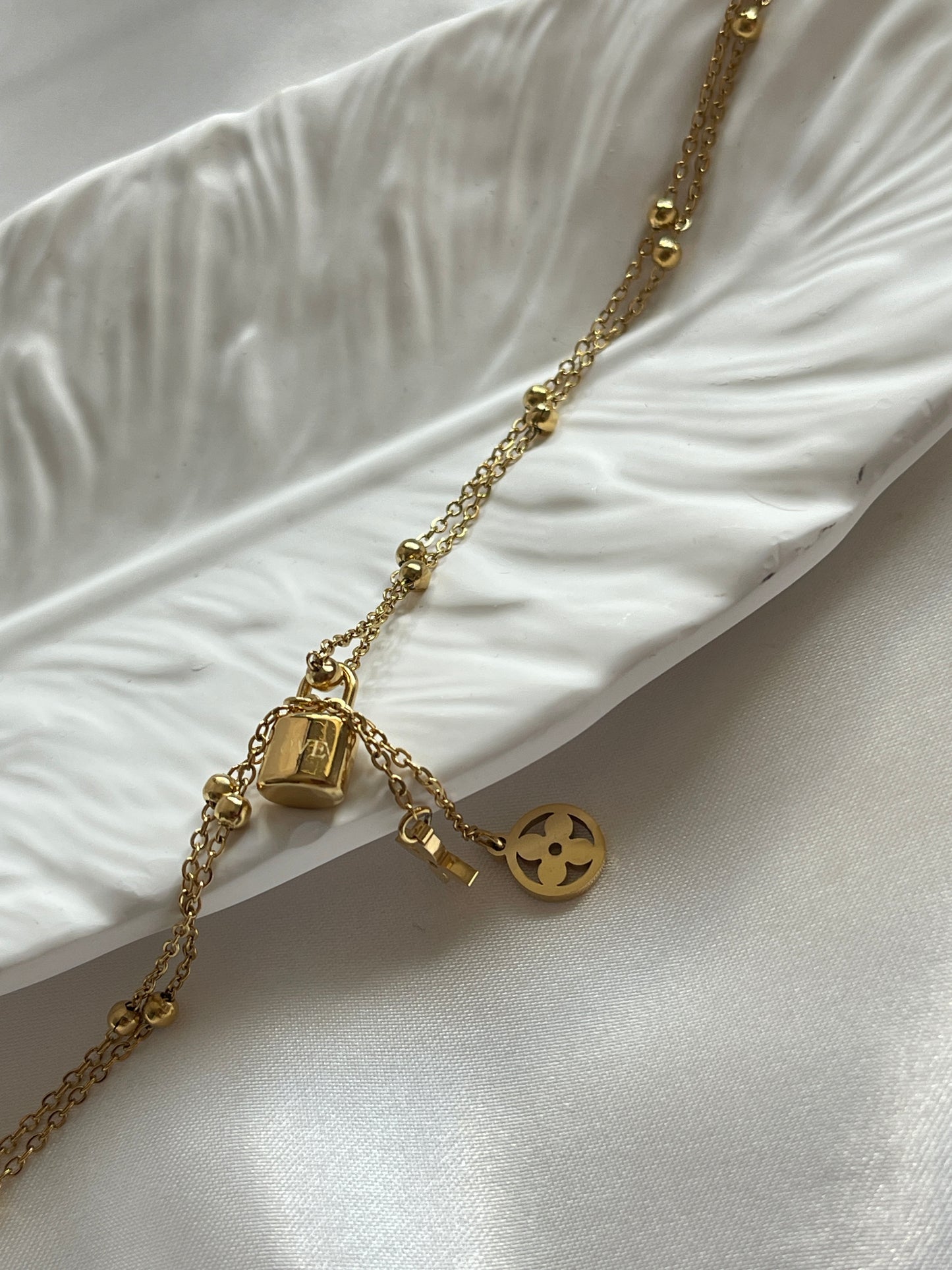 Double Beaded Anklet