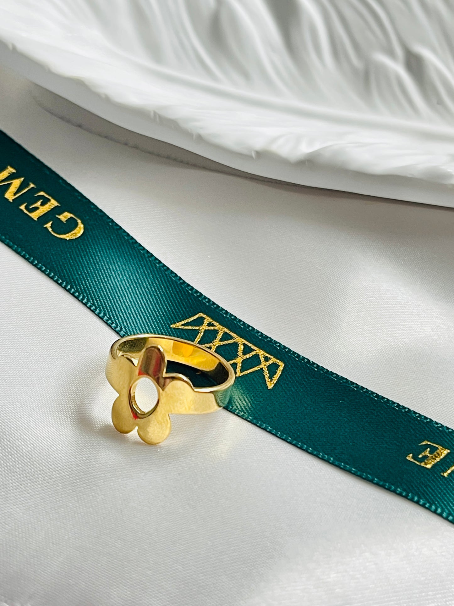 Gold /silver flower ring sale