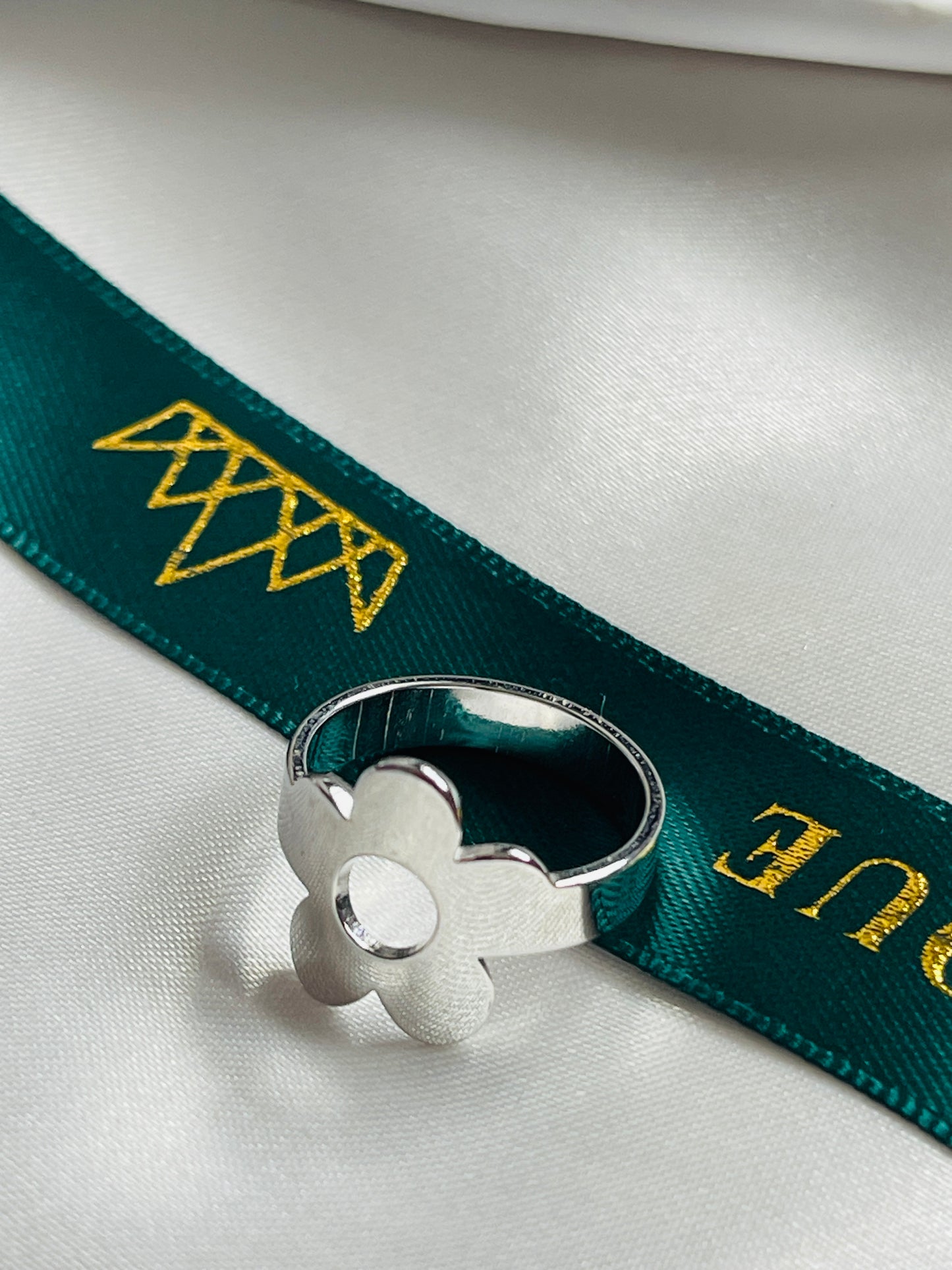 Gold /silver flower ring sale