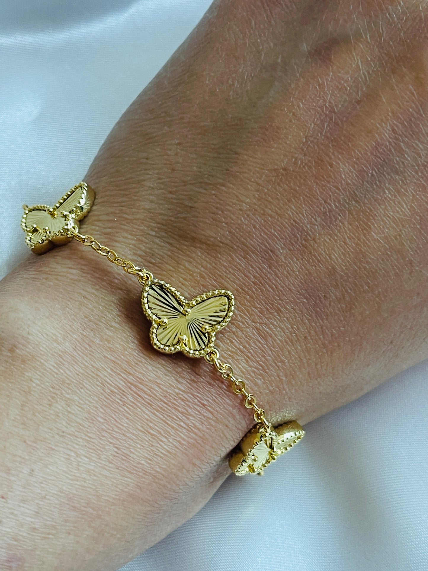 Butterfly gold bracelet