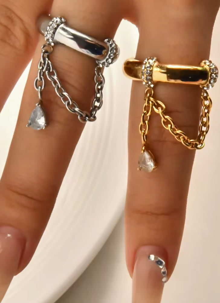 Davina Tear Drop Ring