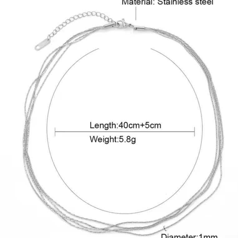 Multi Layer Snake Bone Chain