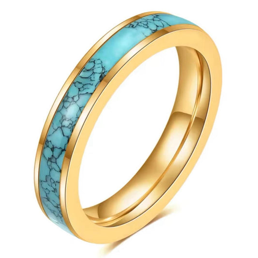 Tara Turquoise Marble Band