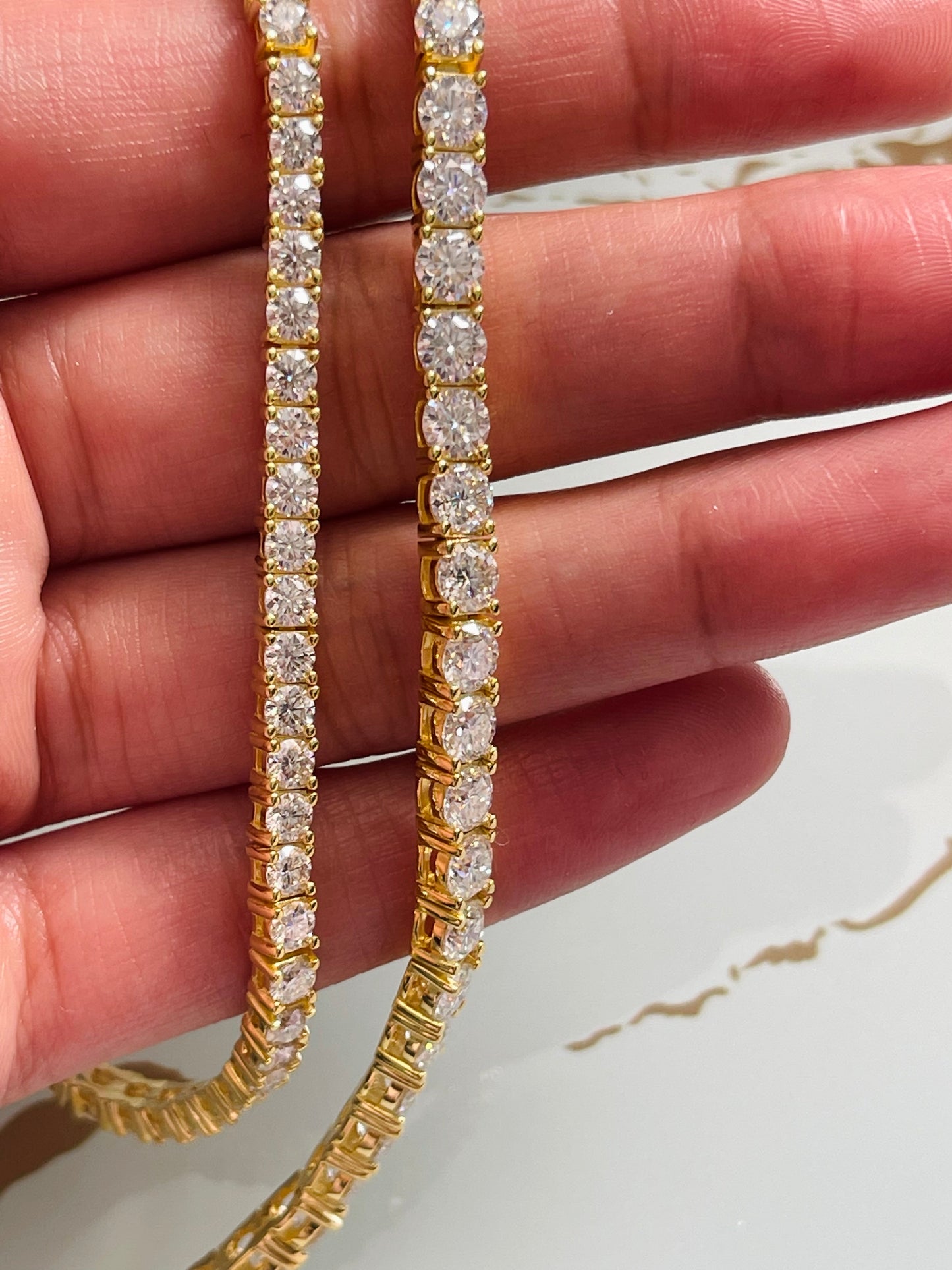 Moissanite tennis bracelet GRA