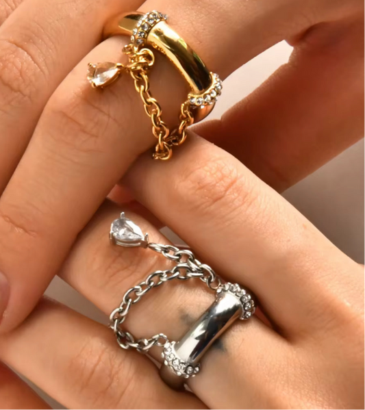 Davina Tear Drop Ring