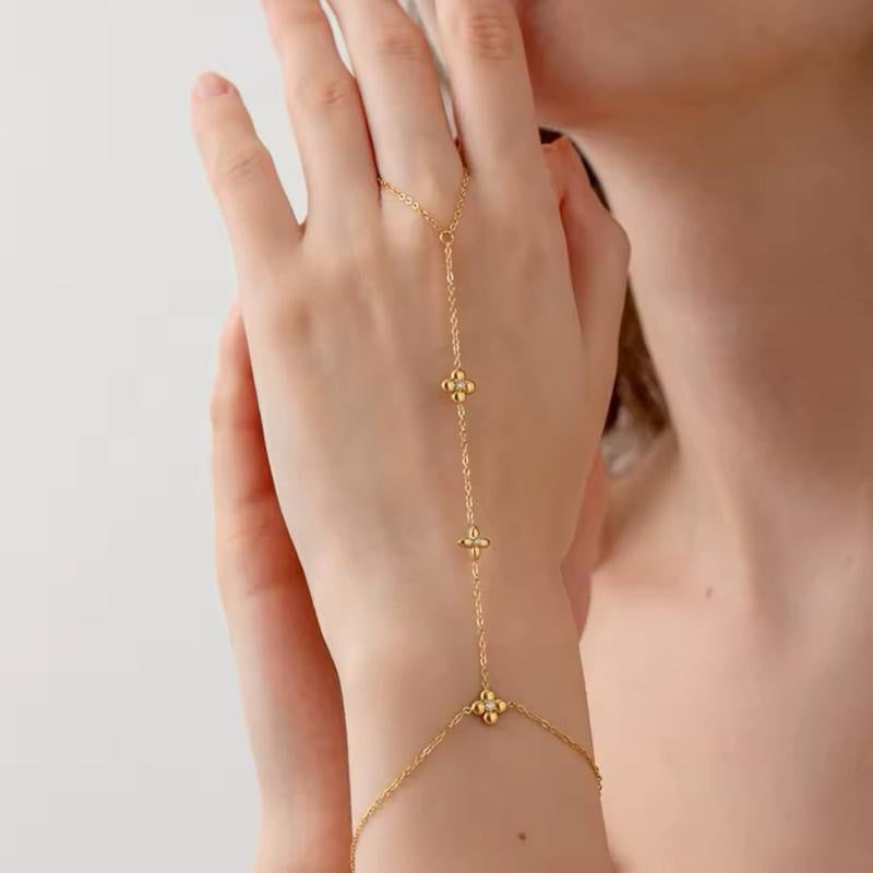 Floral Hand chain bracelet