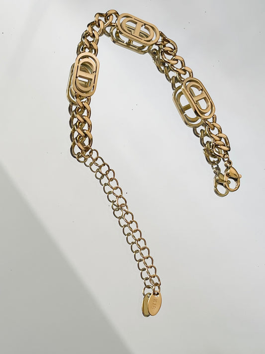 18k plated bracelet
