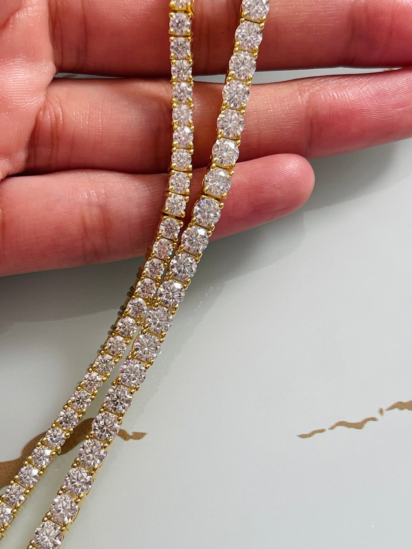 Moissanite tennis bracelet GRA