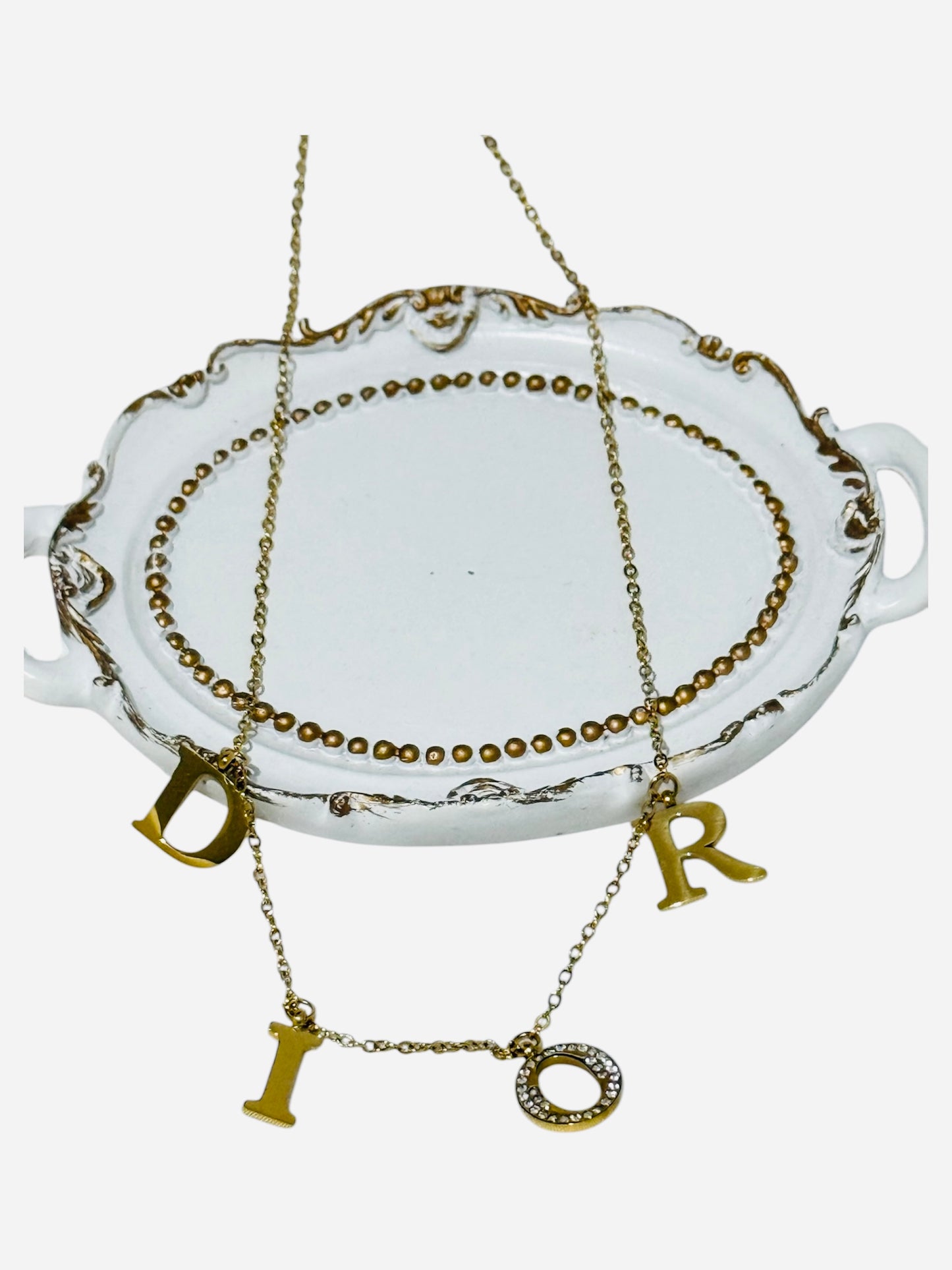 Dee initial Charm Necklace