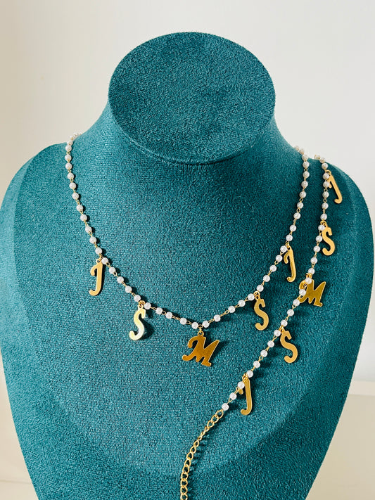Personalised custom handmade pearl necklaces