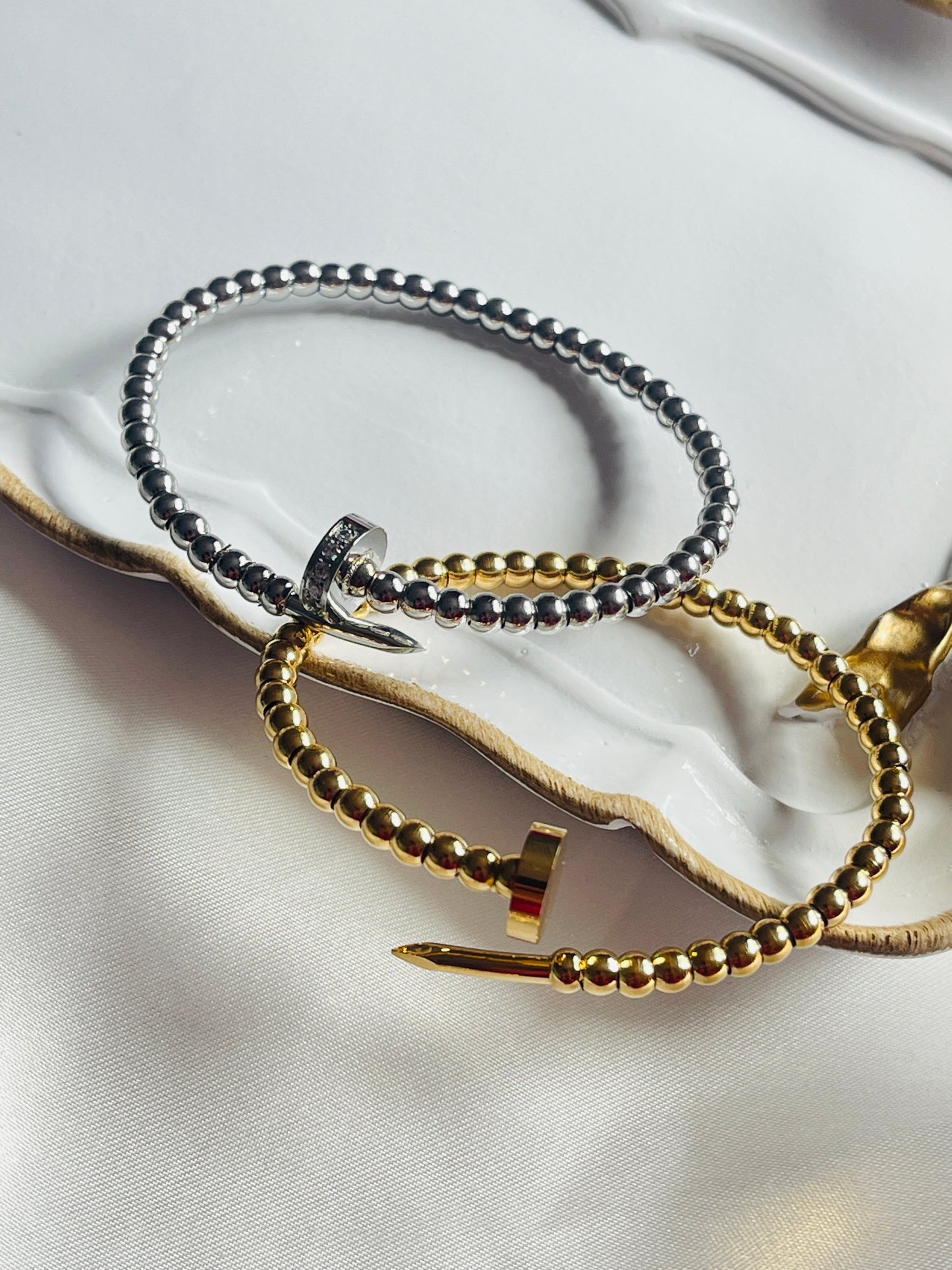 Beads on beads nail bangle