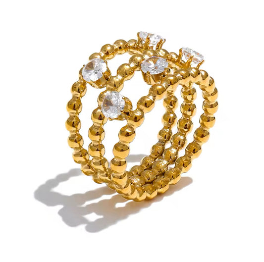 Mara triple elegant ring