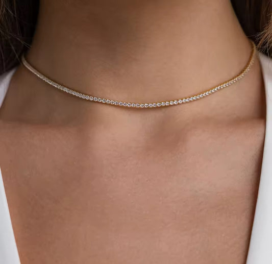 Dainty Tennis Necklace