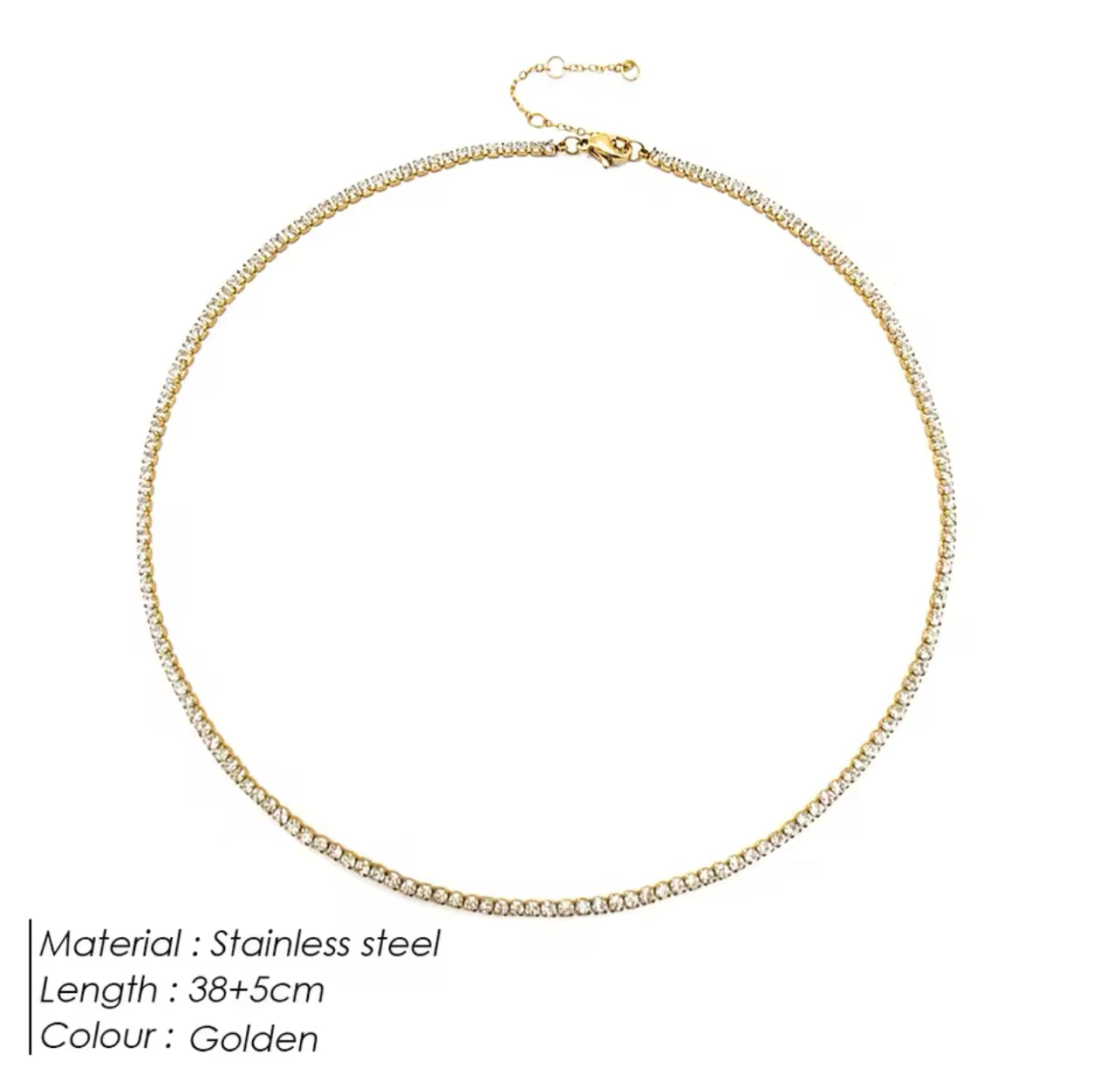 Dainty Tennis Necklace