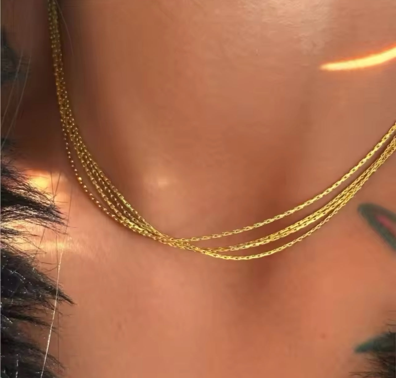 Multi Layer Snake Bone Chain