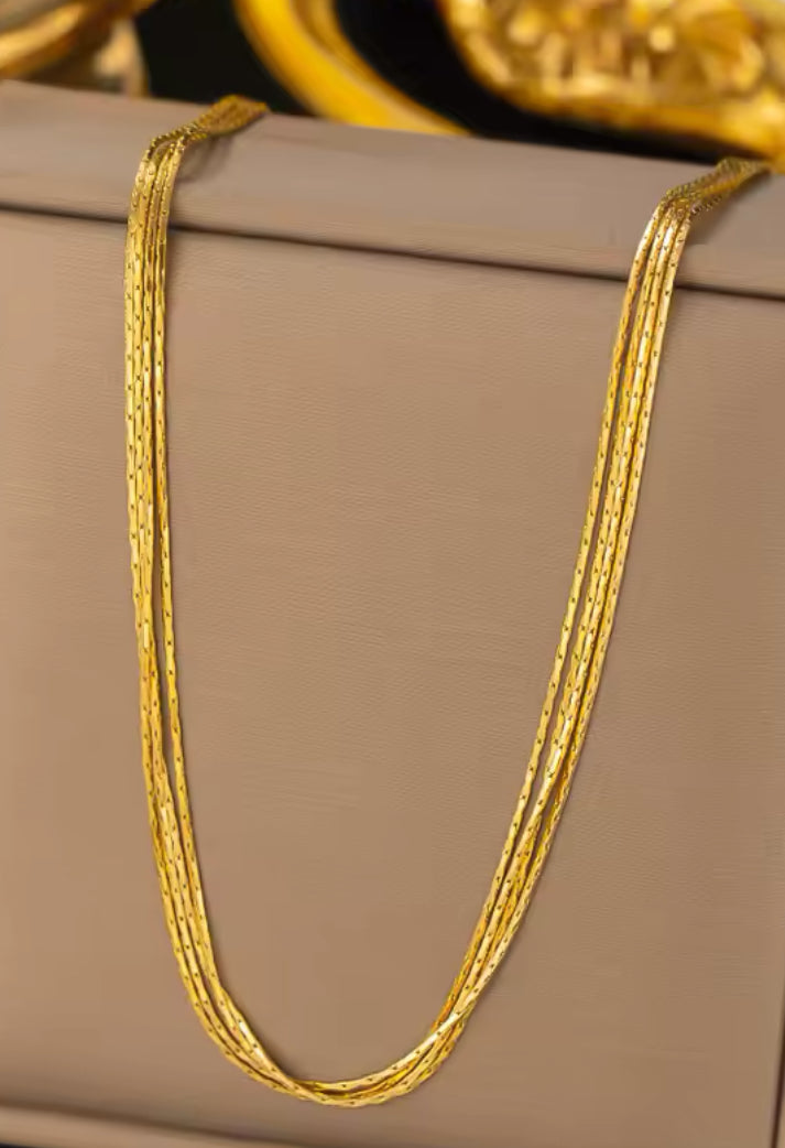 Multi Layer Snake Bone Chain