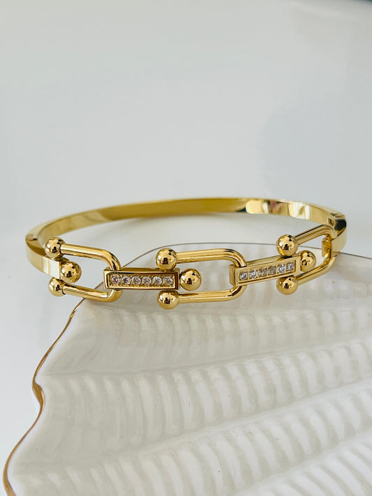 Unique Stone Bangle