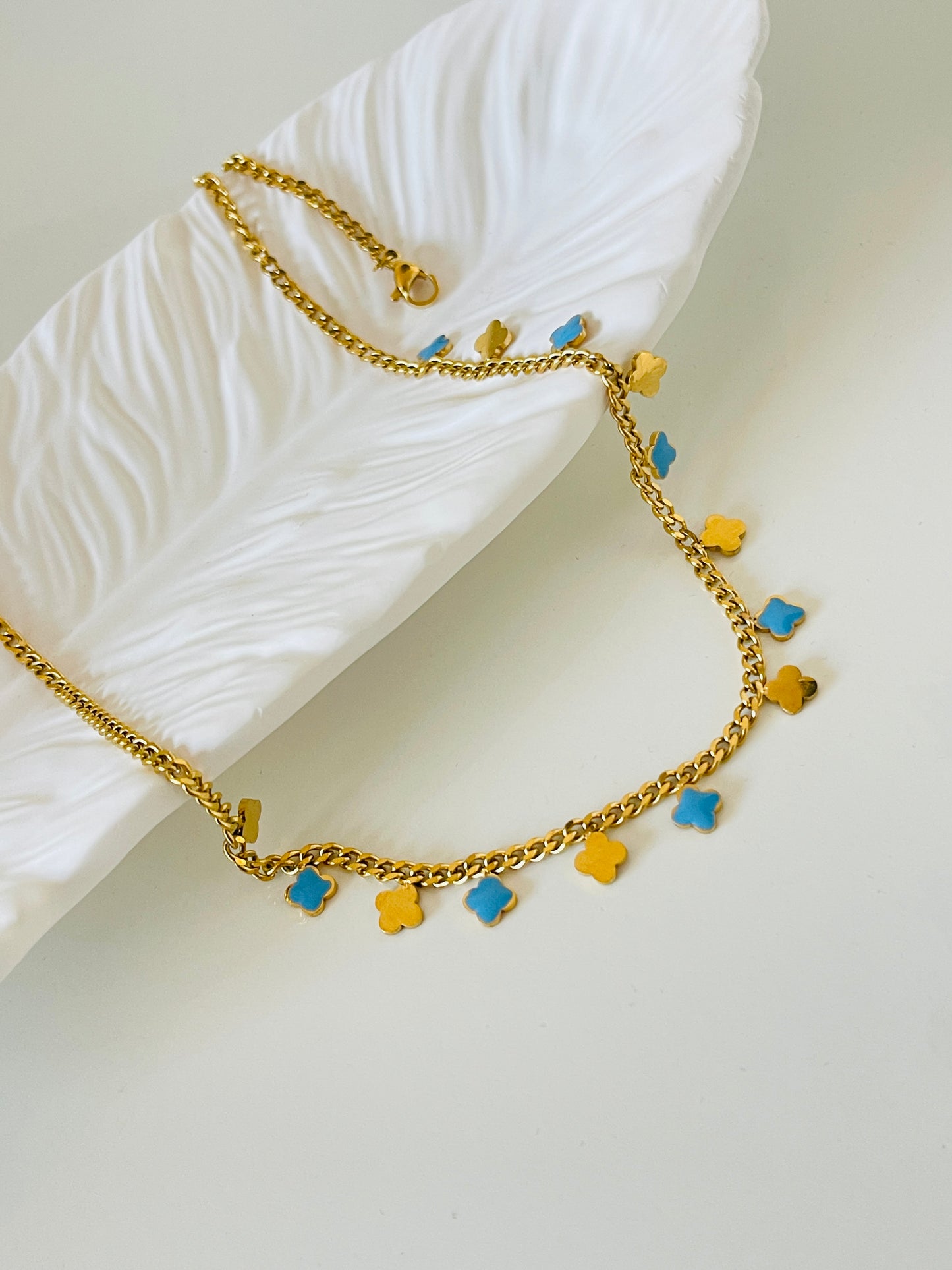 2 in 1 clover necklace