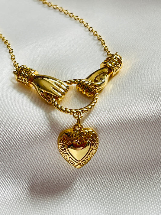 Purity love heart necklace