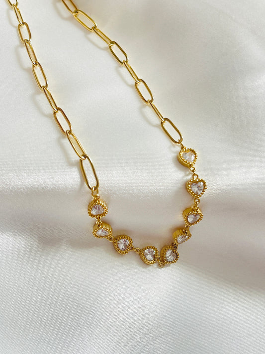 Elegant love stone necklace