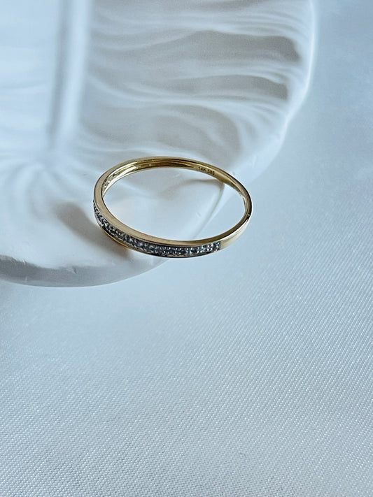 14k Solid Gold-diamond Ring