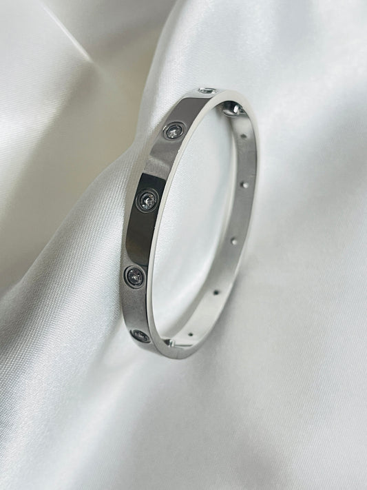 AYAL- 18k plated silver screw banglesale