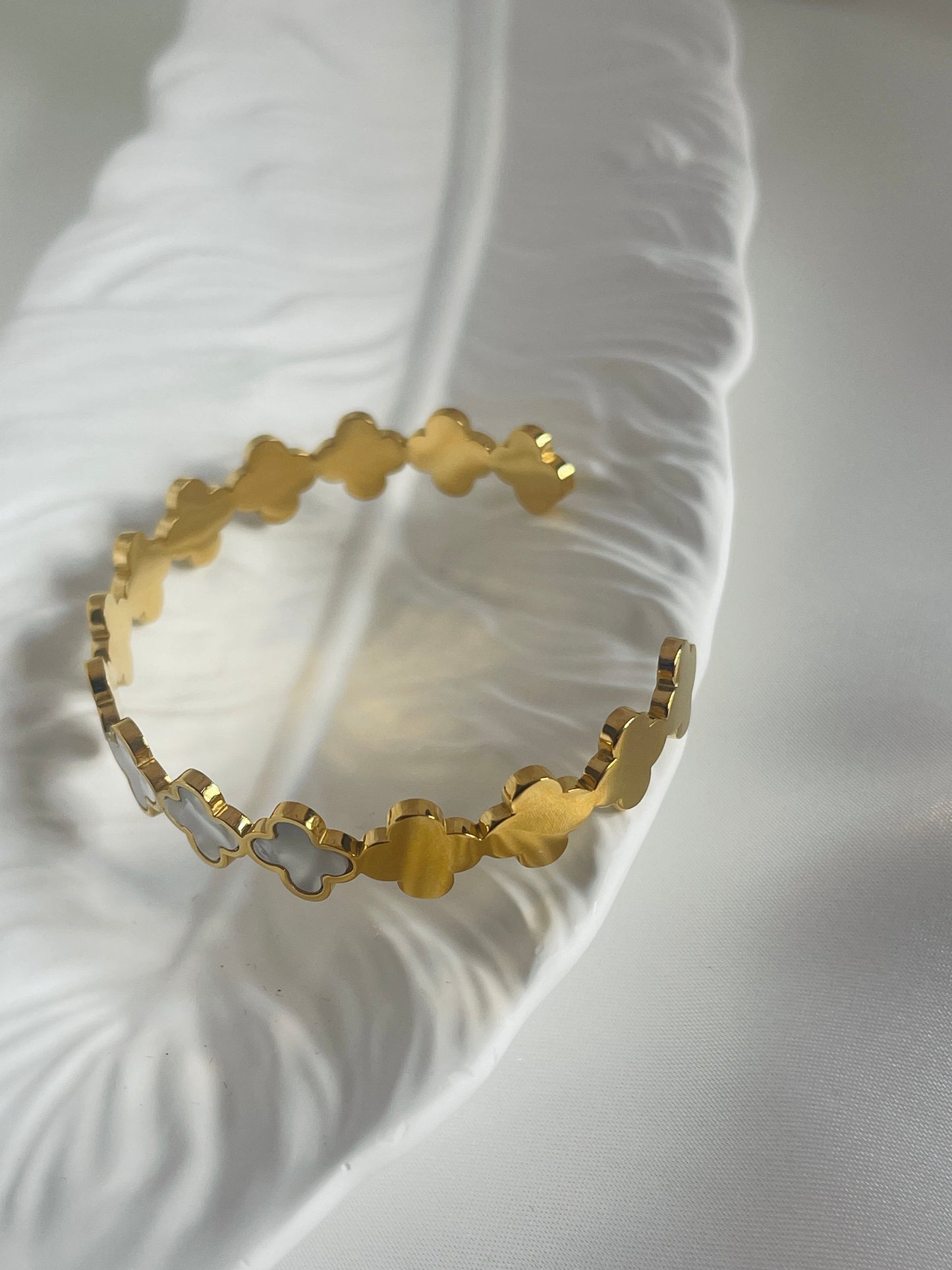 Mother of Pearl bangle bracelet