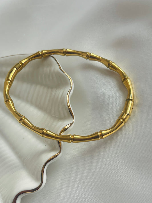 full gold bone bangle