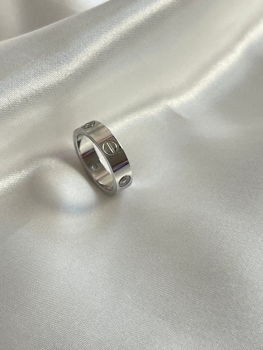 AYAL- 18k plated silver screw ring sale