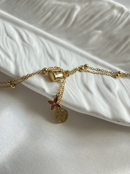 Double Beaded Anklet
