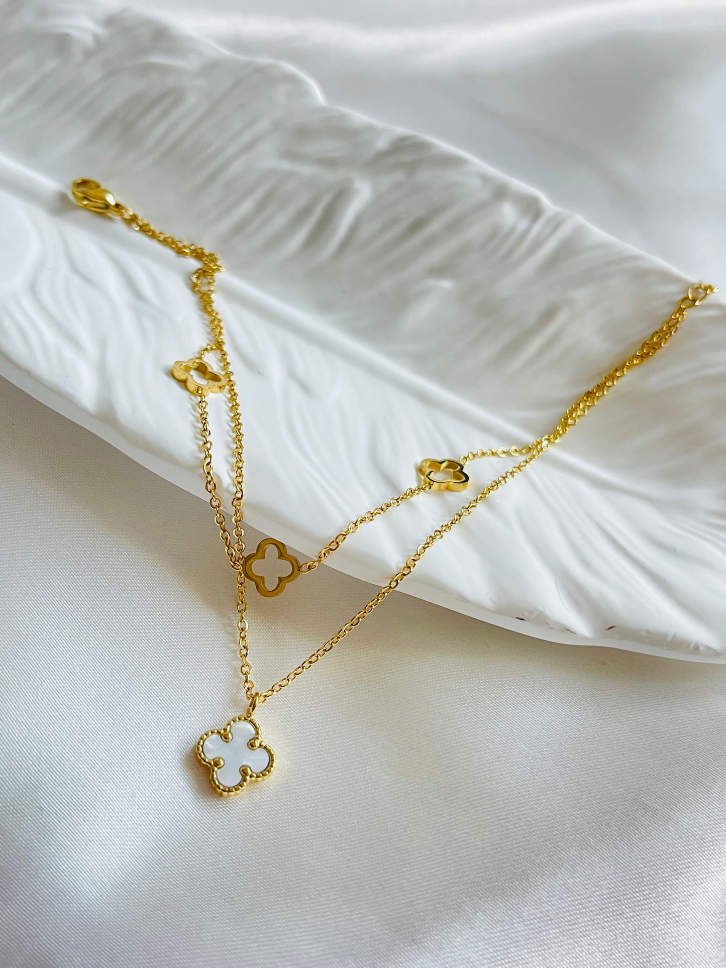 Clover Double Anklet