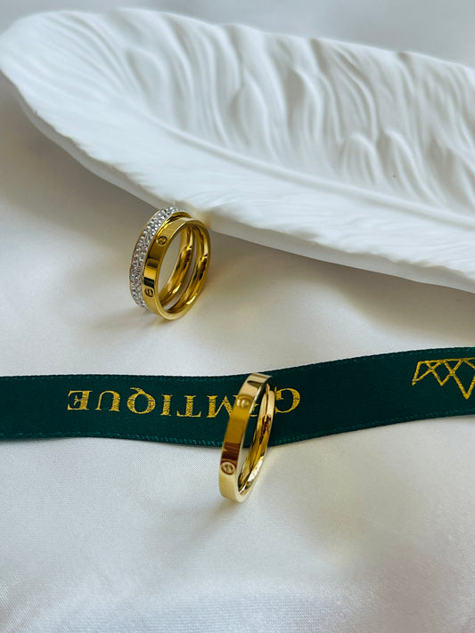 Single or double ring bands